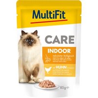 MultiFit MultuFit Nassfutter Katze Adult Care Indoor mit Huhn 24x85 g von MultiFit