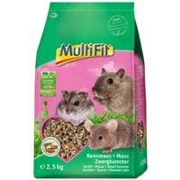 MultiFit Nagerfutter für Maus, Rennmaus und Zwerghamster 2,5 kg von MultiFit