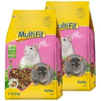 MultiFit Nagerfutter für Ratten 2x2,5kg von MultiFit