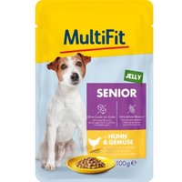 MultiFit Nassfutter Hund, Senior, mit Huhn und Gemüse 24x100 g von MultiFit