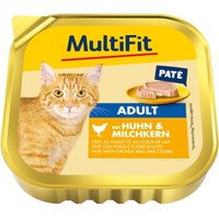 MultiFit Nassfutter Katze Adult, Paté, mit Huhn & Milchkern 16x100 g MultiFit Nassfutter Katze Adult, Paté, mit Huhn & Milchkern 16x100 g von MultiFit