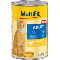 MultiFit Nassfutter Katze Adult, Sauce, Huhn 24x400 g MultiFit Nassfutter Katze Adult, Sauce, Huhn 24x400 g von MultiFit