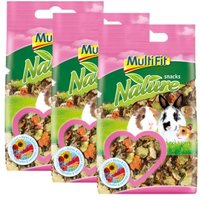 MultiFit Nature snacks Blüten & Gemüse 3x100g von MultiFit