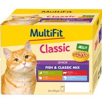 MultiFit Nassfutter Katze Senior, Fish & Classic Mix - Classic, in Gelee, Multipack 24x100 g MultiFit Nassfutter Katze Senior, Fish & Classic Mix - Classic, in Gelee, Multipack 24x100 g von MultiFit