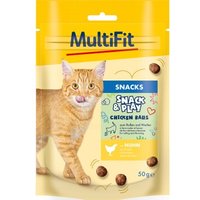 MultiFit Snack&Play Chicken Balls, 50 g von MultiFit