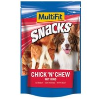MultiFit Snacks Chick'n chew mit Rind 2x100 g von MultiFit