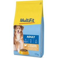 MultiFit Trockenfutter Hund Adult, mit Geflügel & Karotte 2x12 kg von MultiFit