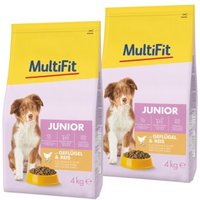 MultiFit Trockenfutter Hund Junior, mit Geflügel & Reis 2x4 kg MultiFit Trockenfutter Hund Junior, mit Geflügel & Reis 2x4 kg von MultiFit