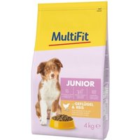 MultiFit Trockenfutter Hund Junior, mit Geflügel & Reis 4 kg von MultiFit