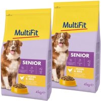 MultiFit Trockenfutter Hund Senior, mit Huhn & Reis 2x4 kg MultiFit Trockenfutter Hund Senior, mit Huhn & Reis 2x4 kg von MultiFit