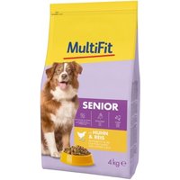 MultiFit Trockenfutter Hund Senior, mit Huhn & Reis 4 kg von MultiFit