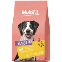 MultiFit Trockenfutter Hund Senior Huhn und Reis 12 kg von MultiFit