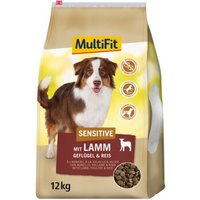 MultiFit Trockenfutter Hund Sensitive Adult mit Lamm, Geflügel & Reis 12 kg von MultiFit