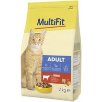 MultiFit Trockenfutter Katze, Adult, Rind 2 kg von MultiFit