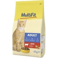 MultiFit Trockenfutter Katze, Adult, Rind 2x4 kg von MultiFit