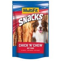 MultiFit Snacks Chick 'n' Chew mit Rind 2x100 g von MultiFit
