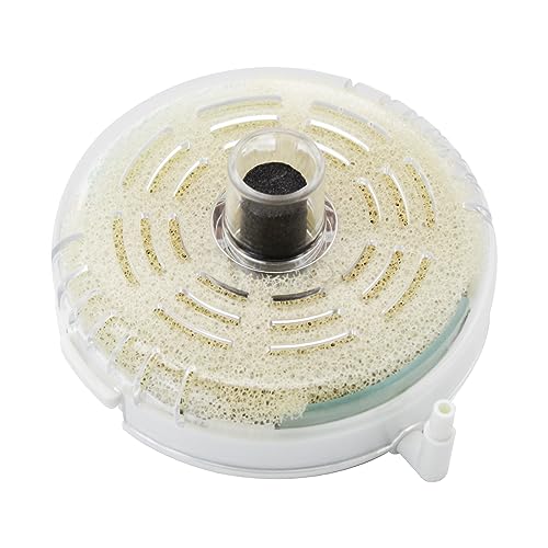 MultiValue Aquarium-Schwammfilter, ultra-leiser Aquariumfilter, kreisförmiger interner Luftreiniger, Schwammfilter mit Blasenstein, Aquarium-Zubehör für Aquarium-Filtration (M) von MultiValue
