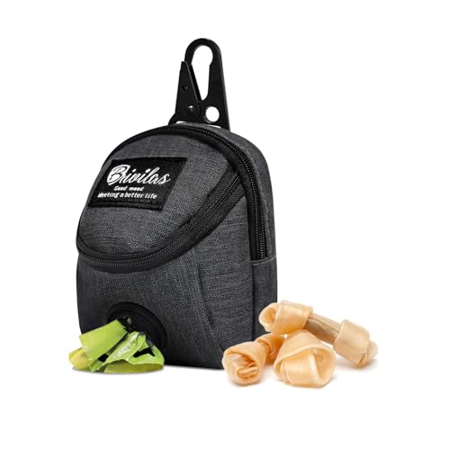 MultiValue Hundetraining-Tasche, multifunktionaler Leckerlibeutel für Hundetraining, Oxford-Tuch, wasserdichte Hundefutter-Leckerli-Tasche mit integriertem Kotbeutelspender für Reisen, von MultiValue