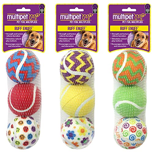 3 Pack - 3PK Tennis Ball Dog Toy -29263 von Multipet