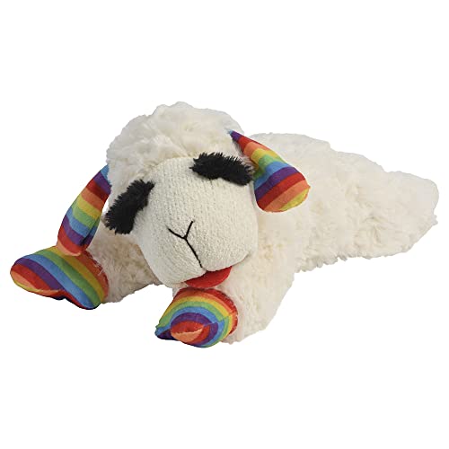 Multipet Rainbow Lamb Chop Hundespielzeug, Plüsch, mittelgroß, 26,7 cm von Multipet