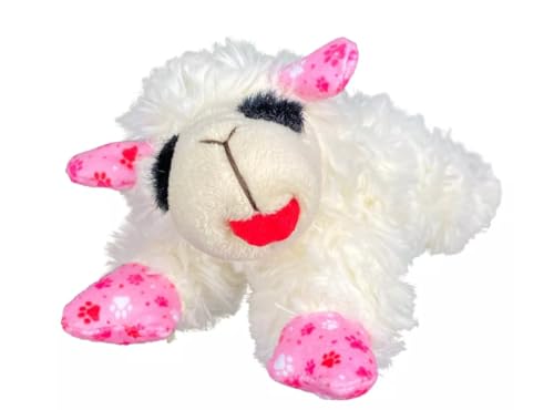 Multipet Valentine Lammkotelett mit rosa Pfotenmuster, Hundespielzeug, 20,3 cm Multipet Valentine Lammkotelett mit rosa Pfotenmuster, Hundespielzeug, 20,3 cm von Multi Pet