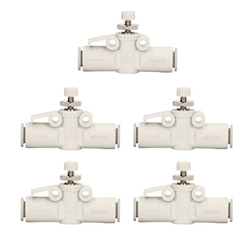 Mumusuki 5pcs PVC Luftsteuerventil Pneumatisches Gasventil Schnellanschlussanpassung für 8 -mm -OD Röhrchen mit Druck, um Feste Verbindung zu Verbinden, Keine Leckage Mumusuki 5pcs PVC Luftsteuerventil Pneumatisches Gasventil Schnellanschlussanpassung für 8 -mm -OD Röhrchen mit Druck, um Feste Verbindung zu Verbinden, Keine Leckage von Mumusuki