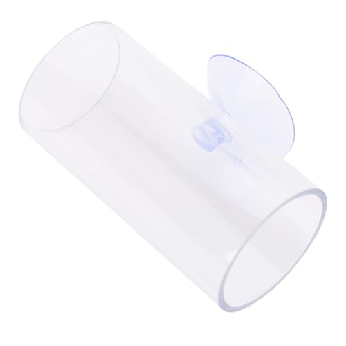 Mumusuki Transparenter Betta-Fischtunnel, Betta-Fischtunnel, Betta-Fischtunnel, Transparentes Hohles Aquariumrohr mit Saugnapf, Zum Ausruhen von Fischtankzubehör (S) von Mumusuki