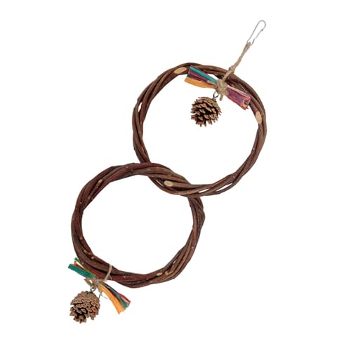 DoubleRings Swing Vogelspielzeug Vogelkäfig Hängende Tannenzapfen Sitzstange Spielzeug Käfig Zubehör Wellensittiche Kauspielzeug Aras Pickspielzeug Übungsspielzeug für Vögel DoubleRings Swing Vogelspielzeug Vogelkäfig Hängende Tannenzapfen Sitzstange Spielzeug Käfig Zubehör Wellensittiche Kauspielzeug Aras Pickspielzeug Übungsspielzeug für Vögel von Mumuve