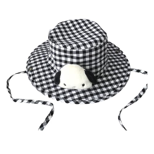 Fischerhut mit Cartoon-Hunde/Panda, für Outdoor-Aktivitäten, Frühling, Herbst, Plüschpuppen, kariert, Fischerhut für den täglichen Gebrauch Fischerhut mit Cartoon-Hunde/Panda, für Outdoor-Aktivitäten, Frühling, Herbst, Plüschpuppen, kariert, Fischerhut für den täglichen Gebrauch von Mumuve