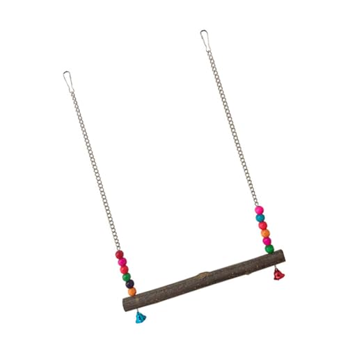 Haustier Wellensittiche Käfig Sitzstange Ständer Schaukel Papageien Schaukel Hängespielzeug Käfig Holz Vogel Kletterseil Papageien Schaukel Vogelspielzeug für Papageien Haustier Wellensittiche Käfig Sitzstange Ständer Schaukel Papageien Schaukel Hängespielzeug Käfig Holz Vogel Kletterseil Papageien Schaukel Vogelspielzeug für Papageien von Mumuve