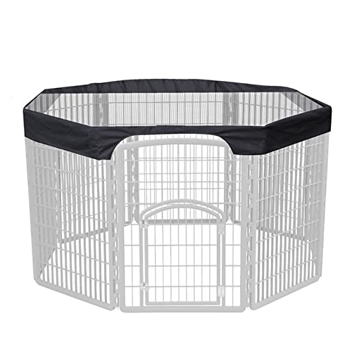 Hunde Laufstall Abdeckung Haustier Laufställe Schutzhülle für Sonne Wasserdichte Abdeckung mit UV-Schutz für Hunde-Laufgitter 210D Fabri Hunde-Laufstall Abdeckung Hund Laufstall Abdeckung 8 Panel von Mumuve