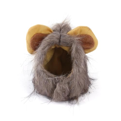 Kätzchen-Hut Pelzige Kopfbedeckung Kostüm Mähnenkappe Weiches Material Verstellbare Kopfbedeckung Für Cosplay Geschenke Kätzchen Hut von Mumuve