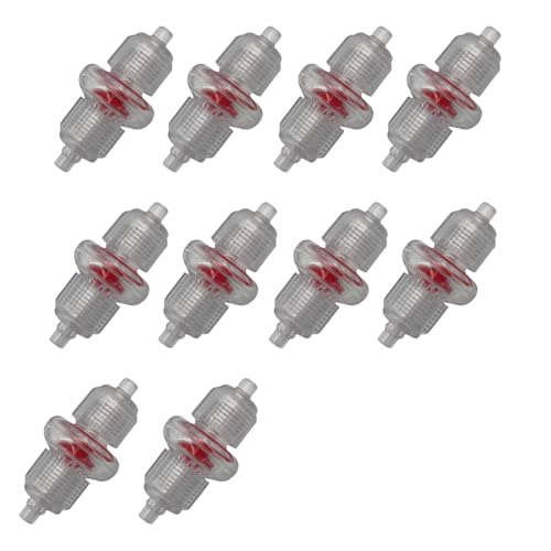 Mumuve 10 Stück Aquarium-Luftpumpen-Rückschlagventile, unidirektional, Rückschlagventile, 3/16 Zoll Schlauch, Anti-Rückfluss, Aquarium-Zubehör, rote Rückschlagventile für Aquarien Mumuve 10 Stück Aquarium-Luftpumpen-Rückschlagventile, unidirektional, Rückschlagventile, 3/16 Zoll Schlauch, Anti-Rückfluss, Aquarium-Zubehör, rote Rückschlagventile für Aquarien von Mumuve