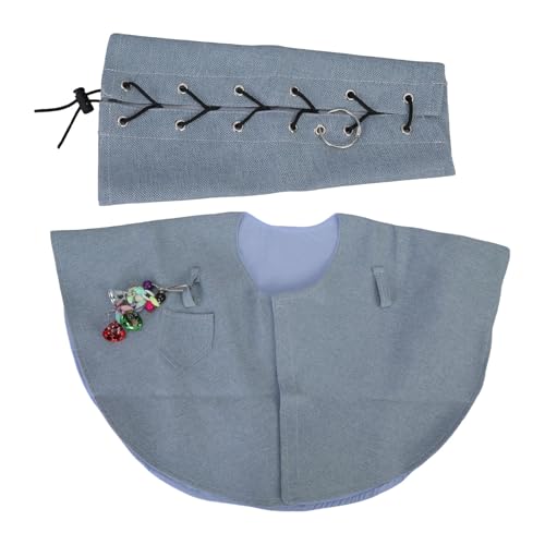 Mumuve Schützendes Papageien-Schulterumhang-Armschutz-Set für Vogelliebhaber mit zwei Reifen zum Aufhängen von Spielzeug und Papageien-Training, Vogelumhang von Mumuve