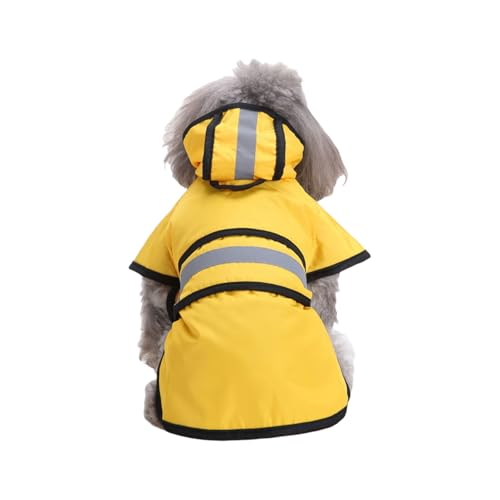 Regenjacke für kleine Hunde mit reflektierendem Design, atmungsaktiver Polyester-Regenmantel hält das Haustier trocken und sicher bei regnerischem Wetter Regenjacke für kleine Hunde mit reflektierendem Design, atmungsaktiver Polyester-Regenmantel hält das Haustier trocken und sicher bei regnerischem Wetter von Mumuve