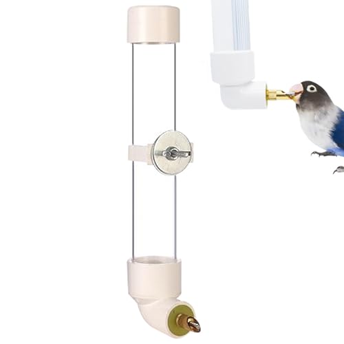 130ml Vogeltränke | Tränke Und Futterspender Vogel | Automatischer Wasserspender Für Vögel Hängend | Tragbarer Wasserspender Trinkflaschen Für Vögel Papageien Wellensittich Cockatiel Lovebirds von Murman