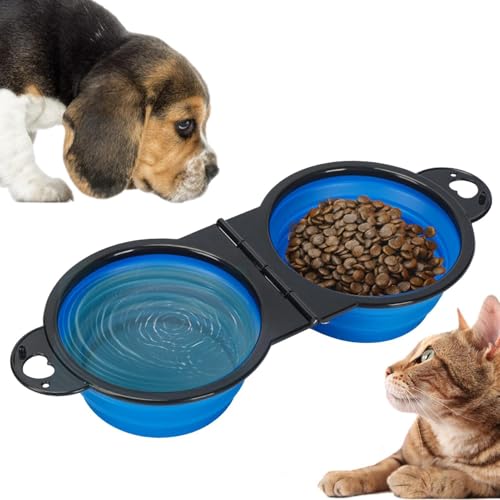 Hundenapf Faltbar 2 In 1 Trinknapf Futternapf Katze Hund, Haustier Reisenapf Hund Faltbar, Hundenäpfe Faltbare, Wassernapf Für Katzen Und Hunde Unterwegs, Tragbarer Silikon Fressnapf Für Katze Hund Hundenapf Faltbar 2 In 1 Trinknapf Futternapf Katze Hund, Haustier Reisenapf Hund Faltbar, Hundenäpfe Faltbare, Wassernapf Für Katzen Und Hunde Unterwegs, Tragbarer Silikon Fressnapf Für Katze Hund von Murman
