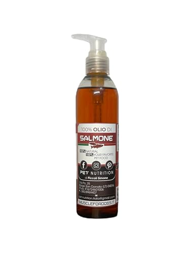 Pet Nutrition 100% natürliches Lachsöl zur Tierernährung 250ml Pet Nutrition 100% natürliches Lachsöl zur Tierernährung 250ml von Musclefordogs.it