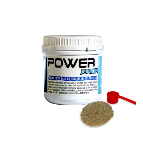 Power Junior 250 Nahrungsergänzungsmittel für Welpen Kalzium und Vitamine (250g) von Musclefordogs.it