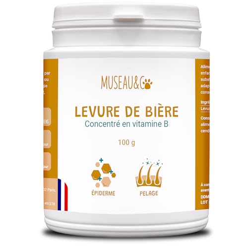 Bierhefe in Pulverform für Hunde und Katzen – Quelle von B-Vitaminen – 100 % natürliches Nahrungsergänzungsmittel – 100 g Bierhefe in Pulverform für Hunde und Katzen – Quelle von B-Vitaminen – 100 % natürliches Nahrungsergänzungsmittel – 100 g von Museau & Co