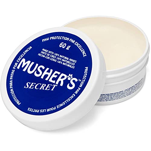 Musher's Secret Paw Protector, Hundepfotenbalsam oder Hundenasenbalsam, ideal für die Hundeapotheke, 60 Gramm von Musher's Secret