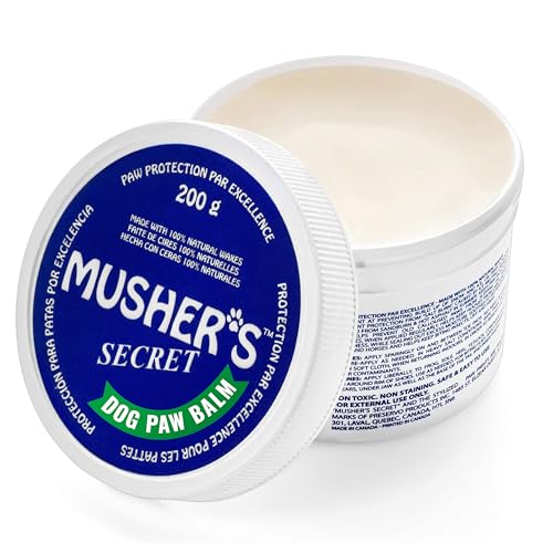 Musher's Secret Paw Protector, Hundepfotenbalsam oder Hundenasenbalsam, ideal für die Hundeapotheke, 200 Gramm von Musher's Secret