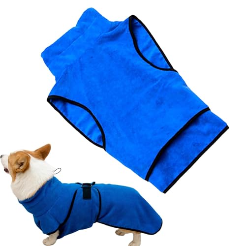 Muuzebsy Hunde-Trockenmantel – frei beweglicher, gemütlicher Welpen-Bademantel, schnell trocknend, super saugfähig, weich, Hundemantel aus superfeiner Faser, für nach dem Baden Muuzebsy Hunde-Trockenmantel – frei beweglicher, gemütlicher Welpen-Bademantel, schnell trocknend, super saugfähig, weich, Hundemantel aus superfeiner Faser, für nach dem Baden von Muuzebsy