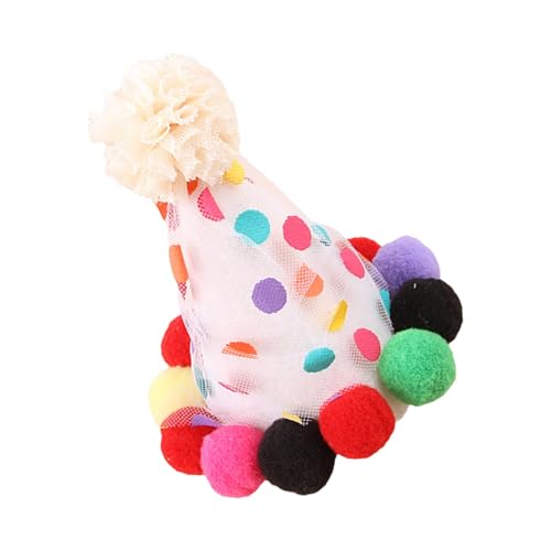 Muuzebsy Katzen-Geburtstagshut – Hunde-Stirnband-Topper – verstellbare dekorative Stirnbänder, niedliche, bunte Haustier-Kopfbedeckung für Hunde und Katzen, Party-Geburtstagszubehör Muuzebsy Katzen-Geburtstagshut – Hunde-Stirnband-Topper – verstellbare dekorative Stirnbänder, niedliche, bunte Haustier-Kopfbedeckung für Hunde und Katzen, Party-Geburtstagszubehör von Muuzebsy