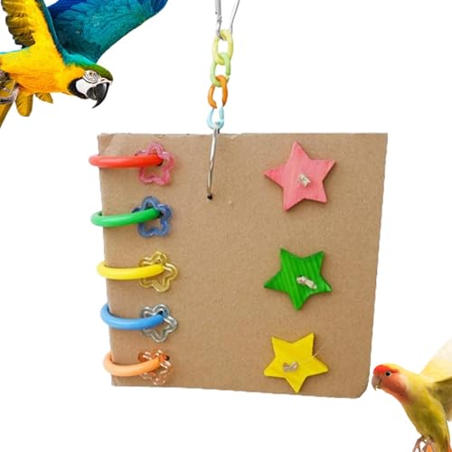 Muuzebsy Papagei Futterspielzeug - Sittich Futtersuche Spielzeug - Lustiges interaktives Vogelsitzstangen, dekorativer Ständer, Papageienzähne Schleifen & Kauspielzeug für Papageien, Wellensittiche, Muuzebsy Papagei Futterspielzeug - Sittich Futtersuche Spielzeug - Lustiges interaktives Vogelsitzstangen, dekorativer Ständer, Papageienzähne Schleifen & Kauspielzeug für Papageien, Wellensittiche, von Muuzebsy