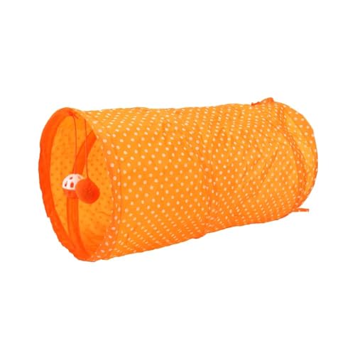 Muziner Dot Tunnel Katzenspielzeug Tubes Ball Fold Kitten Pet Toy Puppy Play Cat Tent,orange Muziner Dot Tunnel Katzenspielzeug Tubes Ball Fold Kitten Pet Toy Puppy Play Cat Tent,orange von Muziner