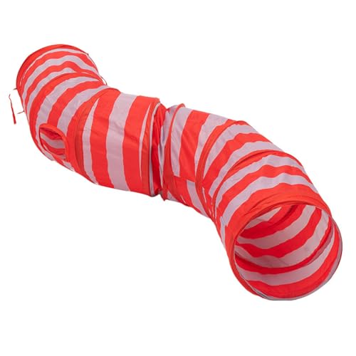 Muziner Haustier-KatzenzeltGestreifter KatzentunnelS-TypKatzenzeltKatzenspielzeugKatzentunnelRollender Drache,rot Grau Muziner Haustier-KatzenzeltGestreifter KatzentunnelS-TypKatzenzeltKatzenspielzeugKatzentunnelRollender Drache,rot Grau von Muziner