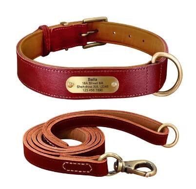 Hundehalsband,Individuell Gestaltet,Mittelgroße Und Große Hundehalsbänder,Personalisierte Haustier-ID-Halsbänder Für Hunde,Pitbull,Mit Gravur des Namens,Red,XL Hundehalsband,Individuell Gestaltet,Mittelgroße Und Große Hundehalsbänder,Personalisierte Haustier-ID-Halsbänder Für Hunde,Pitbull,Mit Gravur des Namens,Red,XL von Muziner