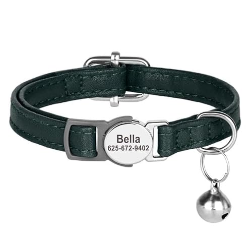 Katzenhalsband,Katzenhalsbänder,Halskette,Sicherheitshalsbänder Für Haustiere,Kätzchen,Welpen,Anti-Verlust,Mit Gravur,Grün,20-30 cm Katzenhalsband,Katzenhalsbänder,Halskette,Sicherheitshalsbänder Für Haustiere,Kätzchen,Welpen,Anti-Verlust,Mit Gravur,Grün,20-30 cm von Muziner
