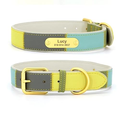 Personalisiertes Hundehalsband,Anti-Verlust,Weiches Chihuahua-ID-Halsband,Bunte Halskette Für Kleine,Mittelgroße Und Große Hunde,Yorkie,Grün,M Personalisiertes Hundehalsband,Anti-Verlust,Weiches Chihuahua-ID-Halsband,Bunte Halskette Für Kleine,Mittelgroße Und Große Hunde,Yorkie,Grün,M von Muziner
